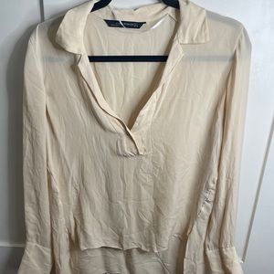 ZARA sheer blouse